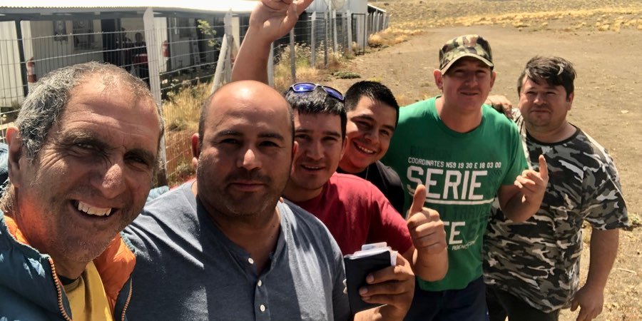 Haciendo amigos en la frontera chilena