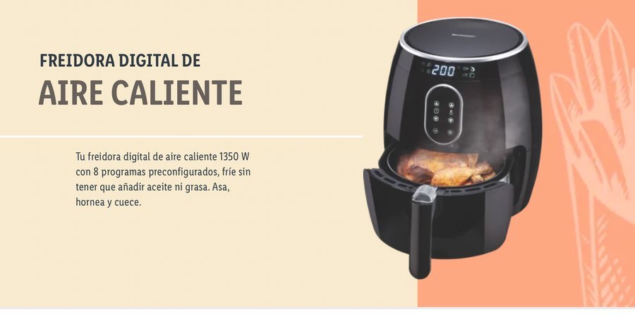 ᐈ Freidora Sin Aceite Lidl Silvercrest 🥇 OFERTA 2024 ‼️